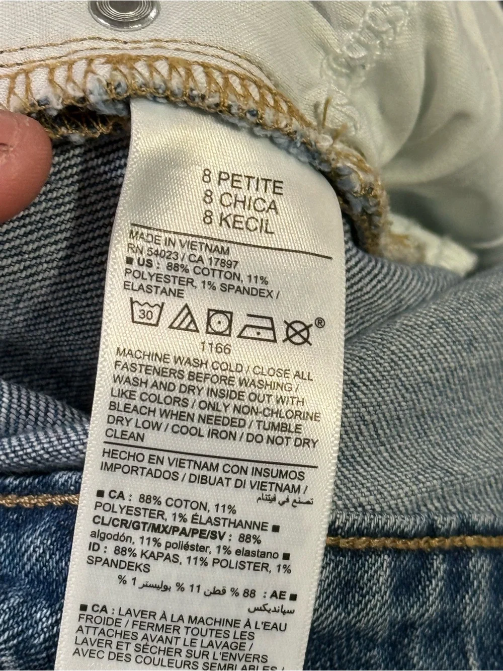 Old Navy High Rise Curvy OG Straight Jeans Secret Smooth Pockets Blue Sz 8P NWT